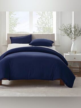 🌙 UP2B SERTA Simply Clean 3 Piece Hypoallergenic Duvet Cover Set